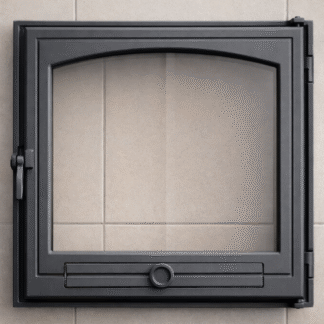 Dvierka liatinové krbové presklené s regulaciou vzduchu 50x49,5cm